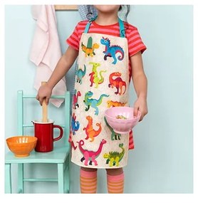 Bawełniany fartuszek dziecięcy Baby Dinos – Rex London
