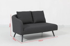 Doppler MELIA LIKA-TEX® ogrodowy zestaw wypoczynkowy antracyt