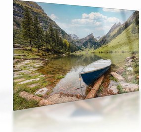 Obraz na szkle - Seealpsee, jezioro w Szwajcarii (70x50 cm)