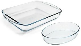 Zestaw szklanych naczyń żaroodpornych Pyrex, 2szt., 3,7 l + 2,2 l