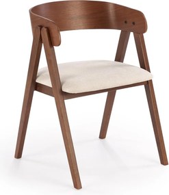 Orzechowe krzesło do jadalni z giętej sklejki K562 Halmar