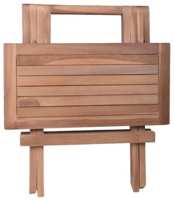 Stolik ogrodowy z litego drewna tekowego 50x50 cm Simuk – Garden Pleasure