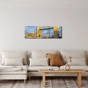 Obraz - Tower Bridge (z zegarem) (90x30 cm)