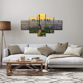 Obraz - Panorama Paryża (125x70 cm)