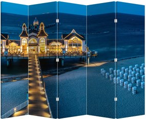Parawan - Hotel na plaży (210x170 cm)