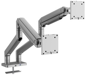 Metalowy uchwyt na dwa monitory JAKE, szary