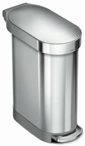 Simplehuman Kosz na śmieci z pedałem Slim 45 l,stal nierdzewna
