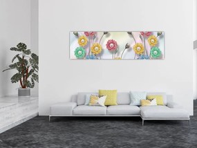 Obraz - Kolorowa łąka (170x50 cm)