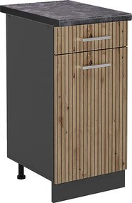 Szafka dolna do kuchni dąb rzemieślniczy 40x60x81.6 r-line