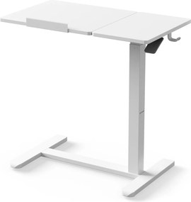 Stolik pod laptopa na kółkach, regulowany Bill, biały