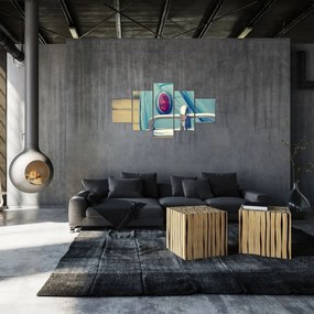 Obraz turkusowego weterana (125x70 cm)