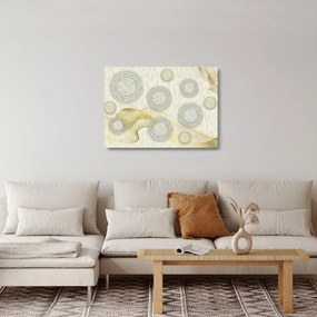 Obraz na szkle - Abstrakcja, marmurowe kręgi (70x50 cm)