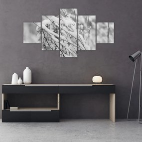 Obraz - Ośnieżone gałęzie (125x70 cm)