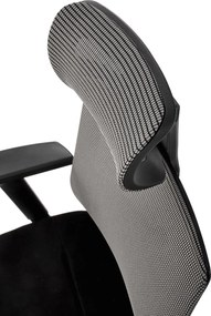 Fotel biurowy z regulacjami Admiral, zgodny z normą BHP