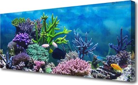 Obraz canvas Kolorowy Świat pod Lustrem Wody