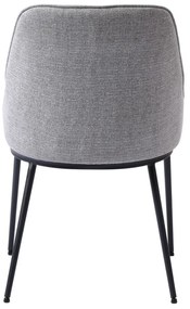Szare krzesła zestaw 2 szt. Meridian – Unique Furniture