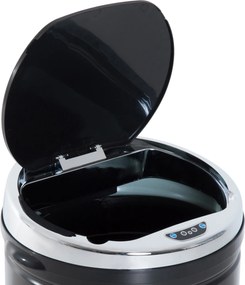 HOMCOM 42L Kosz na śmieci z czujnikiem, Automatyczny Kosz na Odpadki, Nierdzewny Kosz do Kuchni z Sensorem Podczerwieni, dla Kuchni, Jadalni