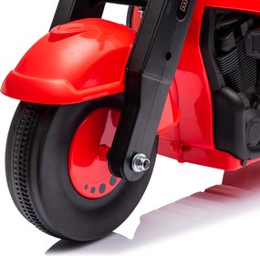 AIYAPLAY Pojazd na biegunach, Motocyklowy design, Muzyka i bańki mydlane, dla dzieci 2-5 lat, Czerwony