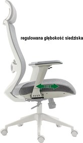 Ergonomiczny fotel biurowy Ergon, zgodny z normą BHP