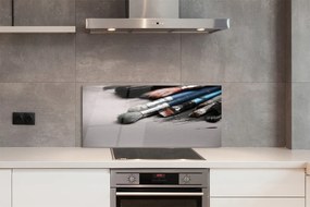 Szklany Panel Pędzle Malarskie