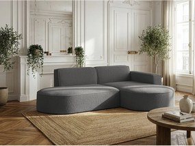 Narożnik Parma Studio, do salonu, tkanina Quelle, prawy, szary (92)