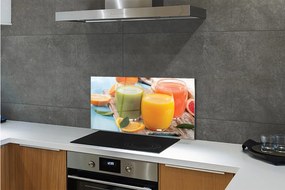 Szklany Panel Koktajle kolorowe szklanki