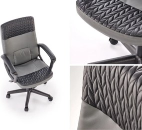 Elegancki czarny fotel gabinetowy Bjorn Halmar