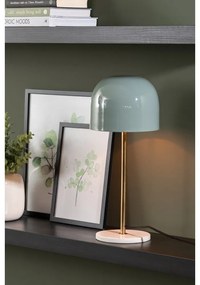 Miętowa lampa stołowa z metalowym kloszem (wysokość 50 cm) Manta – Leitmotiv