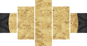 Obraz - Złota struktura N⁰2 (125x70 cm)