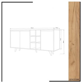 Szafka Prava Oak and White