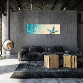 Obraz - Rozgwiazda na plaży (170x50 cm)