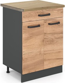 Szafka dolna do kuchni złoty dąb energetyczny 60x60x81.6 r-line