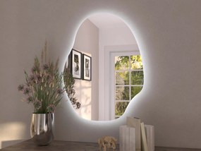 Organiczne lustro LED z oświetleniem A37 45x60
