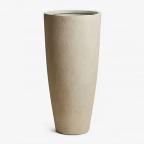 Donica Zewnętrzna Z Cementu Paige Biały & Ø35 Cm - ↑80 Cm - Sklum