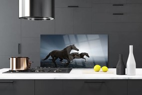 Szkło Ozdobne do Kuchni Konie Na Wolnym Wybiegu