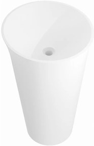 Mexen Nilda umywalka wolnostojąca z konglomeratu 52 x 52 cm, biała mat - 26555200