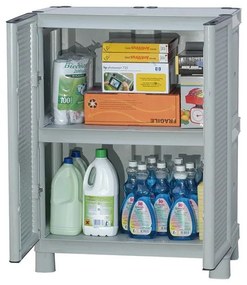 ArtPlast Szafa plastikowa półkowa, , 700 x 390 x 920 mm, szara