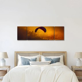 Obraz spadochroniarza o zachodzie słońca (170x50 cm)