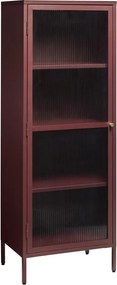 Czerwona metalowa witryna 58x160 cm Bronco – Unique Furniture