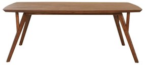Brązowy stół z blatem z drewna akacjowego 100x200 cm Quenza – Light &amp; Living
