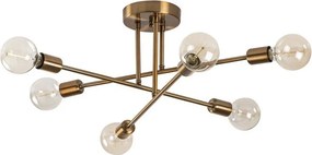 Lampa sufitowa w kolorze złota 64x64 cm Flower – Opviq lights