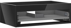 Mexen Box-A korpus szafki podumywalkowej 70 cm, 1 szuflada, czarny połysk - 91AX0-0700-235-1-70