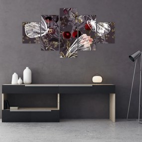 Obraz motyli (125x70 cm)