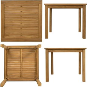 Drewniany stół ogrodowy Divero, 90 x 90 x 75 cm