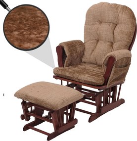 Leżanka MCW-C76,  jasnobrązowy, ciemna rama