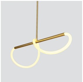 Lampa wisząca LED w kolorze złota Supreme – Candellux Lighting