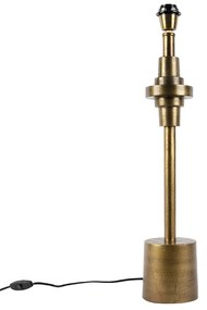 Art Deco Lampa stołowa brązowa bez klosza - Diverso ArtDeco Oswietlenie wewnetrzne