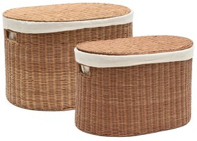 Rattanowe koszyki zestaw 2 szt. 50x36x32 cm Indali – Kave Home
