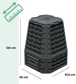 Prosperplast Kompostownik EVOGREEN VARIO, 750 l, czarny