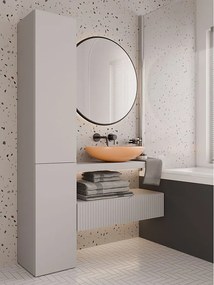 Słupek Łazienkowy Nel IV | Kaszmir |  31x30x174 cm | Regał Łazienkowy